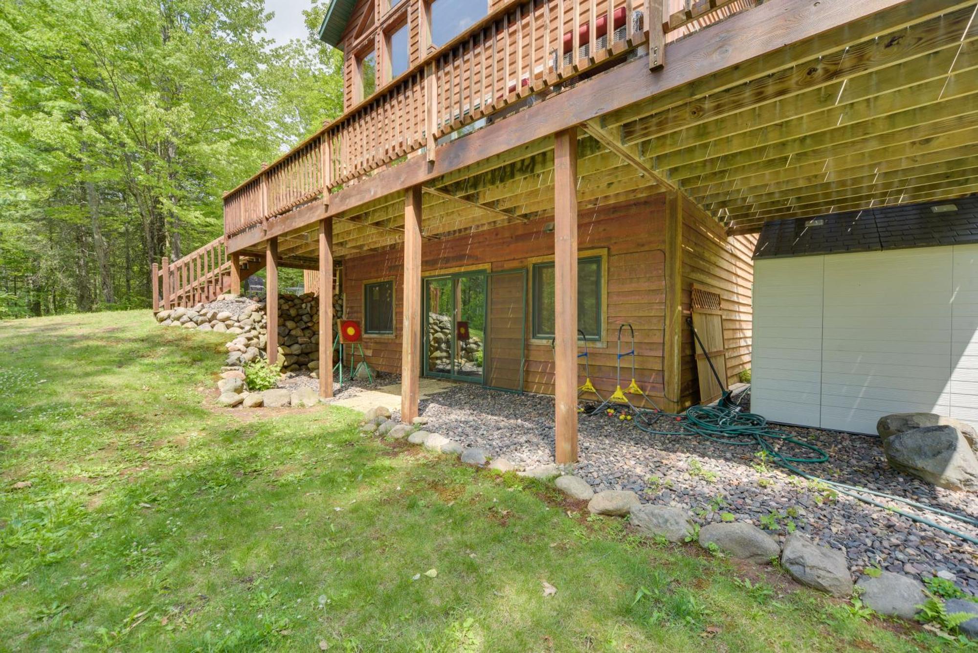 Scenic Hayward Lake View Retreat With Fire Pit Exterior foto